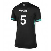 Fotballdrakt Dame Liverpool Ibrahima Konate #5 Bortedrakt 2024-25 Kortermet